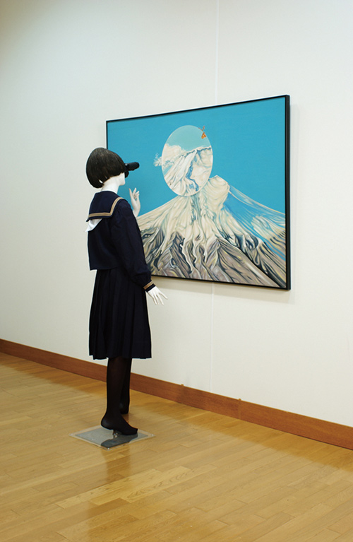 中村宏 『望遠鏡・富士山（女学生に関する芸術と国家の諸問題）』